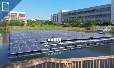 2017 Taiwan Solar power system-Youngkang Technology Park Detention Basin太陽能電廠