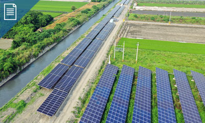 2019 Taiwan Solar power system-Unlin trunk line irrigation channel