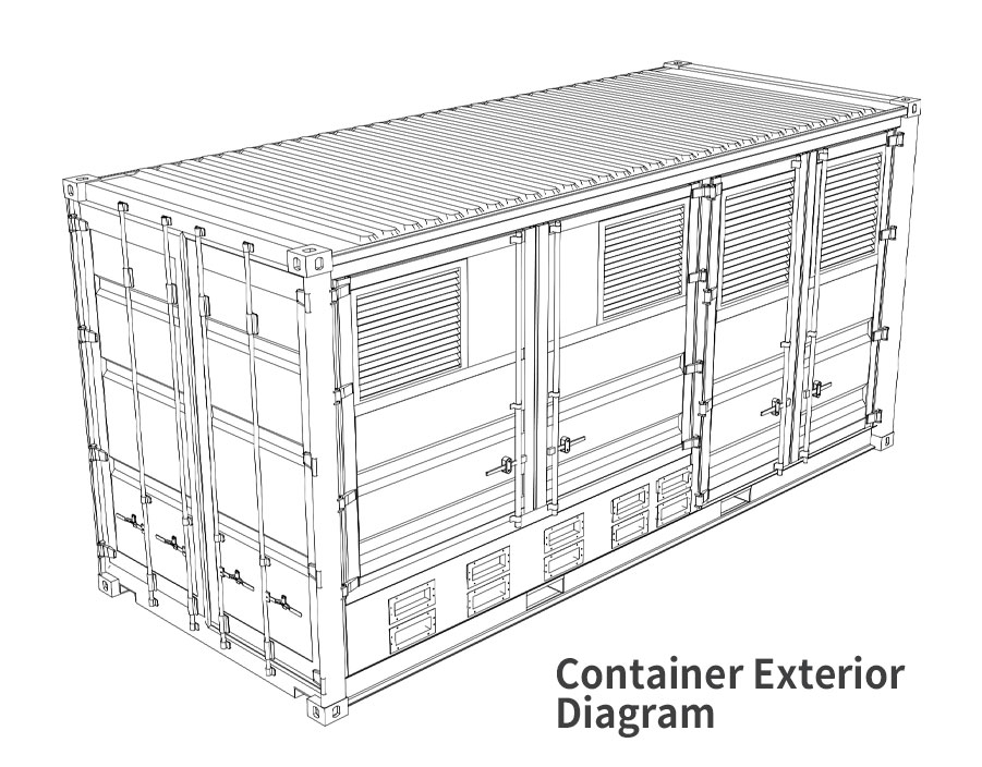 DC electrical cabinets-Container Exterior
Diagram