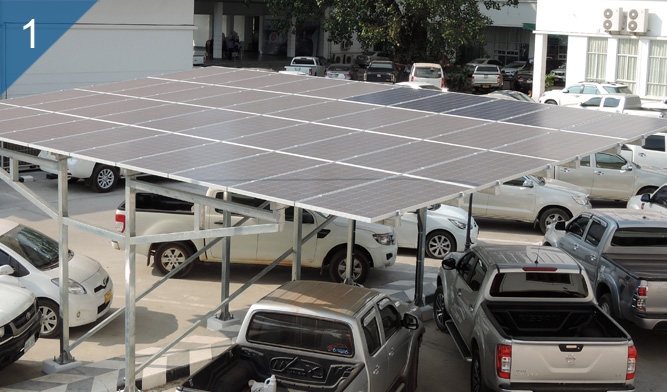 Loas Solar Parking Shed
