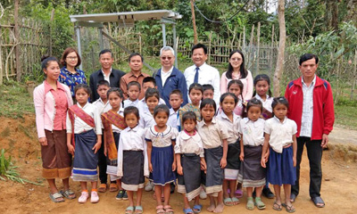 2018/04/02 - Lighting Ceremony for the Independent System of Laos Primary School