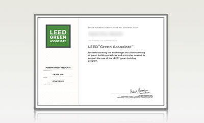 LEED professional credentials-LEED Green Associate