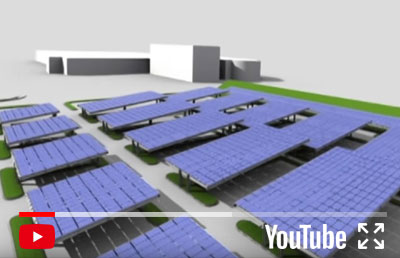 3D animation：Solar Power System Shading Effect simulation model
