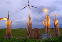 三和海濱公園風力發電系統全景照