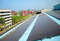 中國鋼鐵股份有限公司太陽光電系統正面照