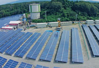 甲賀太陽能電廠太陽光電系統全景照