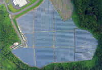 甲賀太陽能電廠太陽光電系統空拍照