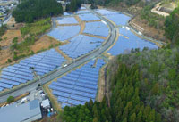 京丹波太陽光電系統空拍照
