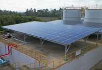 森霸電力公司太陽光電系統側面照