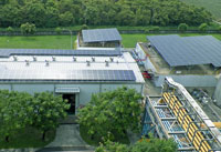 森霸電力公司太陽光電系統空拍照