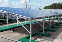 森霸電力公司太陽光電系統正面照