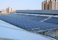 中鋼機械冷三廠太陽光電系統全景照