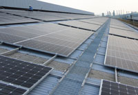 中鋼機械冷三廠太陽光電系統正面照