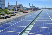 高雄港太陽光電系統正面照