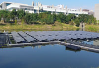 永康科技園區公2池太陽光電系統正面照