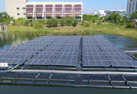 永康科技園區公2池太陽光電系統空拍照
