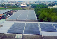 台南紡織太陽光電系統空拍照