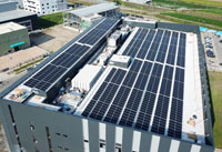 東佑達新廠太陽光電系統空拍照