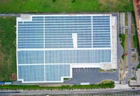 金盛世紙業太陽光電系統空拍照