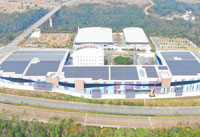 富田電機太陽光電系統空拍照