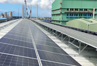 建新國際10號倉太陽光電系統全景照