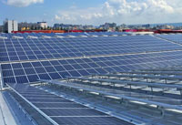 建新國際物流園區太陽光電系統側面照