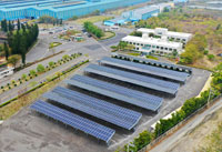 東盟開發實業股份有限公司太陽光電系統停車場空拍照