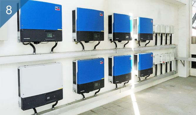 聚恆科技國際大廠產品-電廠所使用之設備為國際知名大廠，性能品質皆有保障，穩定運作低故障率。