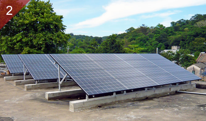 發生災難時確保應急電源-太陽能系統將白日所儲存的電力應用於夜間照明，不需要經由電力公司獲得電力支援，完美的兼顧生態和經濟性能源成本技術相結合