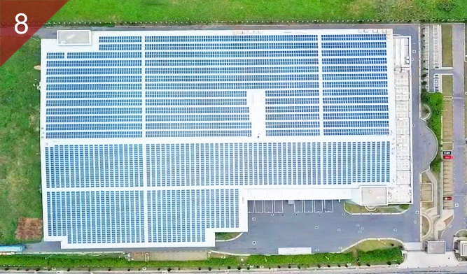 改善屋頂景觀-將太陽能設備與建築構造結合一體化，可以強化屋頂的結構，改善建築屋頂景觀之突兀現象。