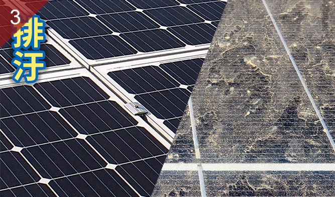 排汙成效卓越，可增進發電效益及降低因熱斑劣化，無論單獨或結合運用皆能提升整體太陽能系統穩定性。