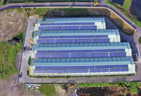 城西固化廠太陽光電系統空拍照