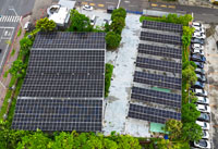 大成不銹鋼停車場太陽光電系統主廠房空拍照